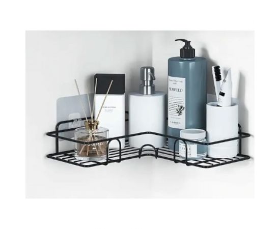 Полка для ванной ZDK Homium черный, размер 26.5x26.5x6 см shelf3black 