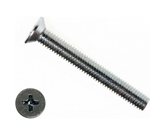 Винт КРЕП-КОМП потайной, нержавейка DIN965 А2 6х30 200шт впн630 