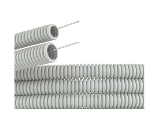 Труба ПВХ с протяжкой 40мм 20м серая DKC 91940 