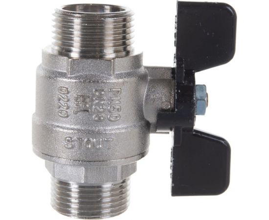 Шаровой полнопроходной кран STOUT НР/НР, ручка бабочка 3/4 SVB-0006-000020 