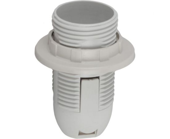 Патрон с кольцом ЭРА Е14, пластик, белый Б0043746 