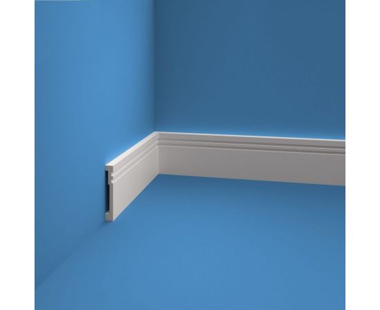 Плинтус AGIS Экополимер (80x12 мм; 2000 мм) EP002 