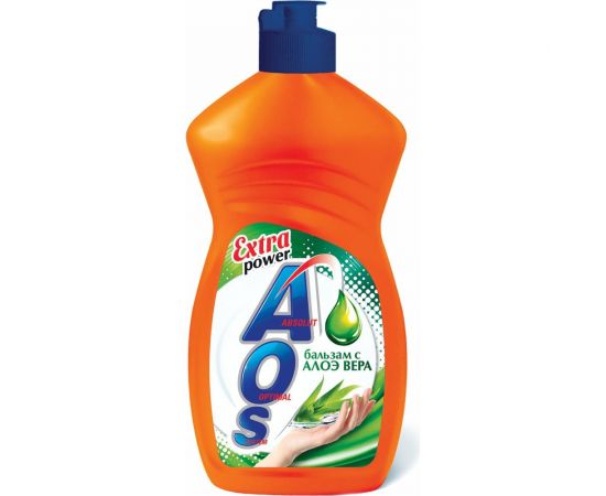 Средство для мытья посуды AOS Бальзам Алоэ Вера 450 мл 605054 