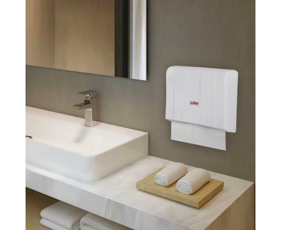 Диспенсер для полотенец LAIMA Professional Lsa, система H2, Z-сложения, белый, Abs-пластик 607991 – изображение 14