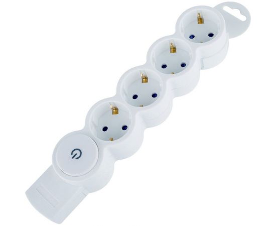 Розеточная колодка duwi Quick Fix 4 гн. с/з защ.шторки с выкл.16А 32021 2 – изображение 2