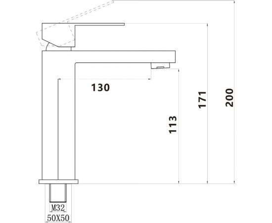 Смеситель для умывальника Savol S-SUS1003 24648 – изображение 2