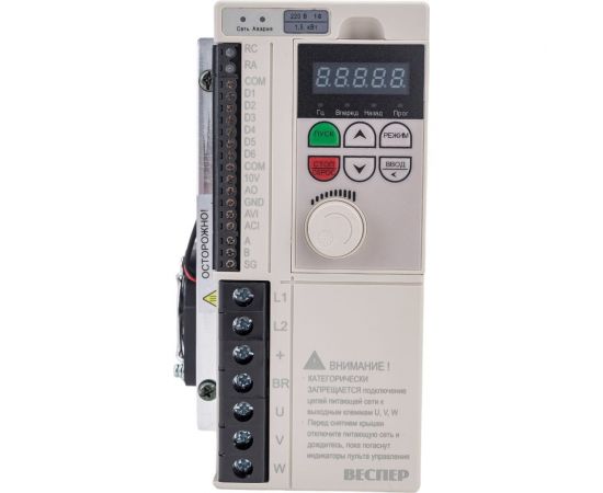 Преобразователь частоты Веспер E4-8400-S2L 1,5кВт 220В, со съемным пультом VSP5971 – изображение 2