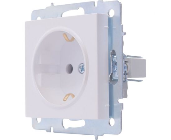 Розетка Lezard VESNA с защитой от детей, ПБТ, жемчужно-белый перламутр 742-3088-124B – изображение 2