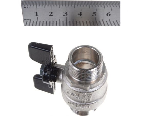 Шаровой полнопроходной кран STOUT НР/НР, ручка бабочка 3/4 SVB-0006-000020 – изображение 3