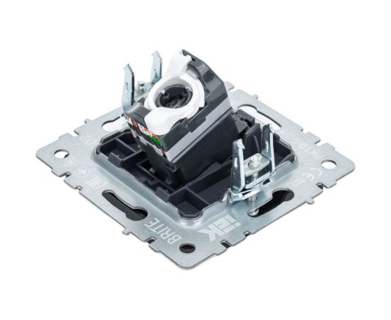 Компьютерная розетка rj45 IEK Brite рк10-брч категория 5e, черный BR-K10-1-K02 – изображение 3