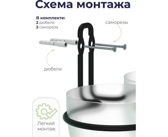 Мыльница для ванной FORA "fresh" решетчатая черный FOR-FR034BL – изображение 3