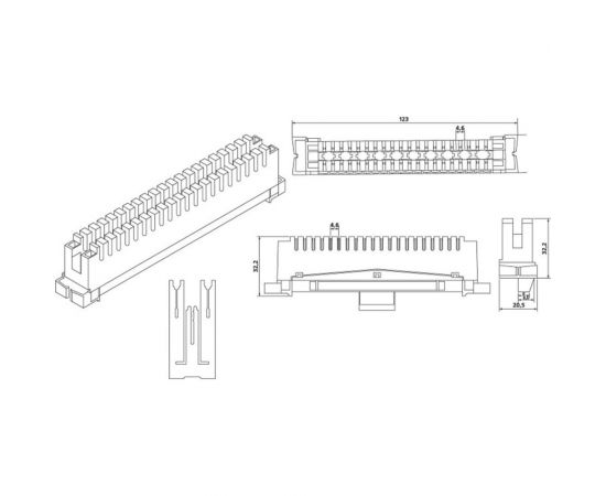 Соединительный плинт Cabeus на 10 пар, маркировка 0-9 CM-10P – изображение 3