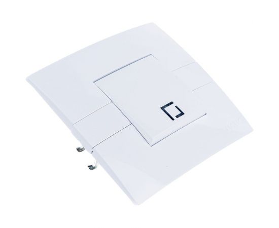 1-клавишный выключатель MONO ELECTRIC Eco, с подсветкой, белый/белый 101-010101-101 – изображение 3