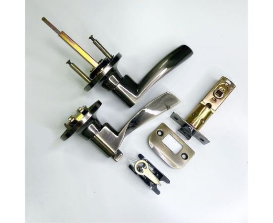 Ручка-защёлка VETTORE a8023 bk ab, поворотник-заглушка, бронза 20129 – изображение 3