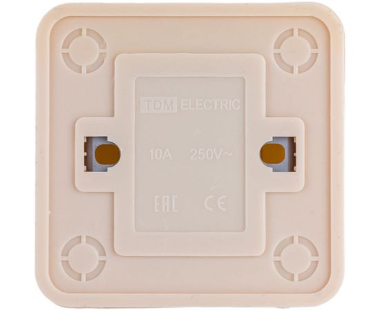 Одноклавишный выключатель TDM открытой установки с подсветкой, слоновая кость Ладога SQ1801-0010 – изображение 4