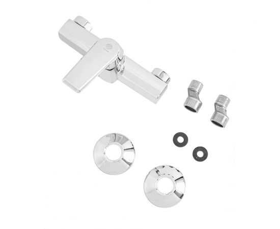 Полимерный смеситель для душа, хром OneLife P02-200cr – изображение 4