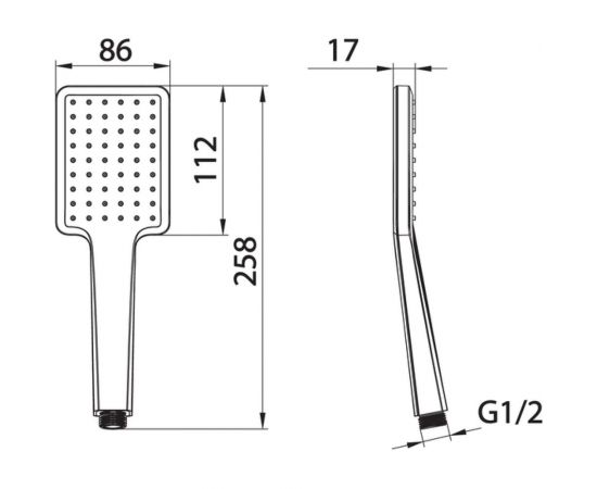 Лейка для душа IDDIS Ray черная матовая SLI1F0Bi18 – изображение 5