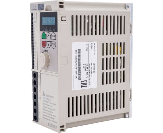 Преобразователь частоты Веспер E4-8400-S2L 1,5кВт 220В, со съемным пультом VSP5971 – изображение 5