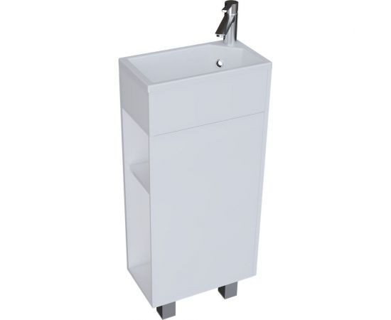Тумба с раковиной 1Marka Laura 40Н 1д. белый глянец R У85928 – изображение 6