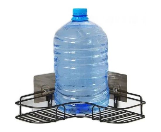 Полка для ванной ZDK Homium черный, размер 26.5x26.5x6 см shelf3black – изображение 6