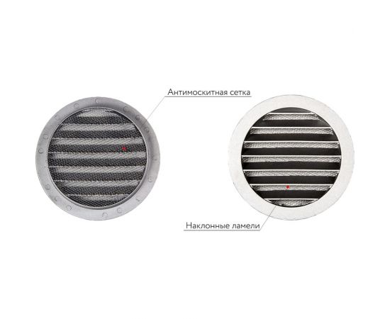 Приточный клапан ARIUS КИВ-125 1000 мм с теплошумоизоляцией и круглой наружной металлической решеткой 24005КИВ – изображение 10