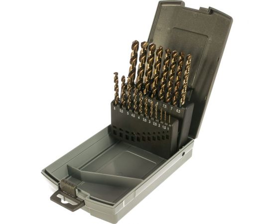 Набор сверл по металлу (19 шт; HSS-Co; 1-10 мм) Ruko 228214RO 