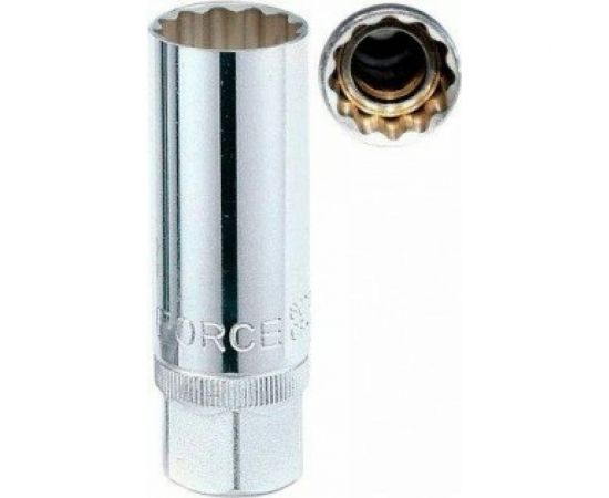 Головка свечная магнитная 12 гранная, 3/8"", 18 мм, 70 мм FORCE 807318M 