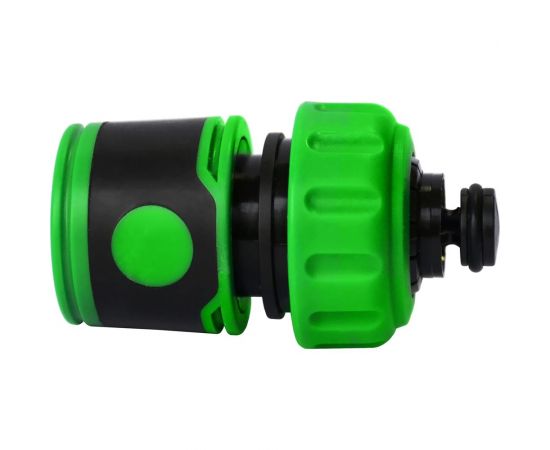 Соединитель обрезиненный быстросъемный с аквастопом Lite для шланга 3/4" POLYAGRO 7576160 