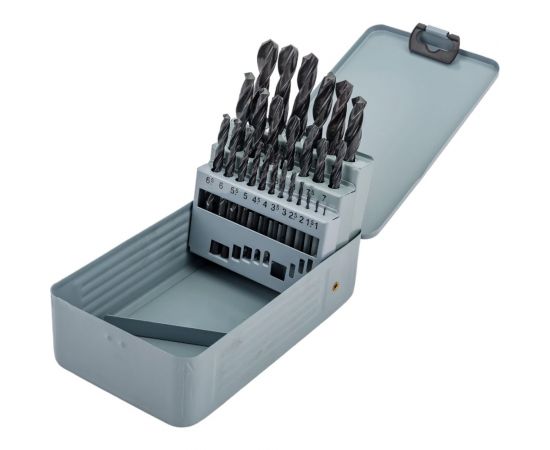 Набор сверл 25 шт, 1-13 мм, HSS 4241, металлический футляр ИНСТУЛС 00001518409 