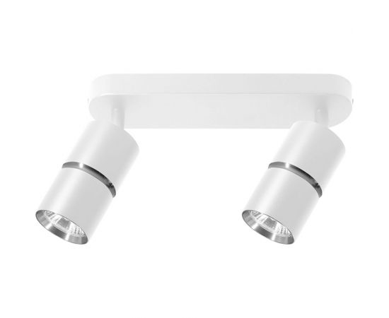 Настенно-потолочный светильник FERON ml1862 zen под лампу gu10, белый, хром, 48644 