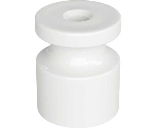Универсальный пластиковый изолятор iTOK 20x24 мм, для наружного монтажа витого провода, белый (упаковка 100 шт) i-KPP-IZ-P-RETRO-100-WH 