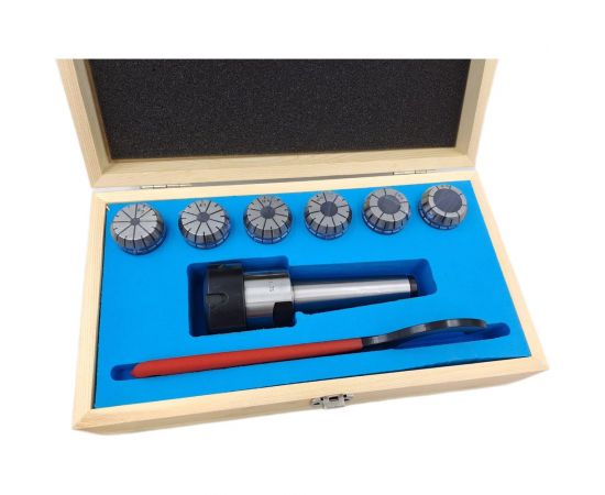 Патрон цанговый КМ3 с набором цанг ЕR 32 6 шт, 6-20 мм TORNERI 041903 – изображение 2