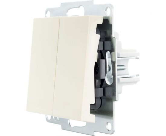 Двойной выключатель Lezard VESNA крем 742-0388-101 – изображение 2