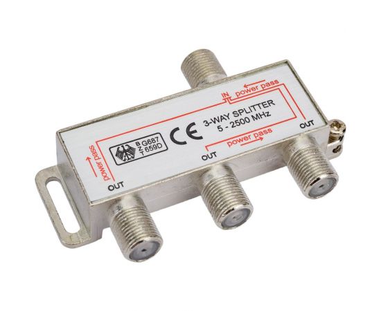 Сплиттер (делитель) Ripo tv на 3 направления под f разъемы 5-2500 mhz 005-400084 – изображение 2
