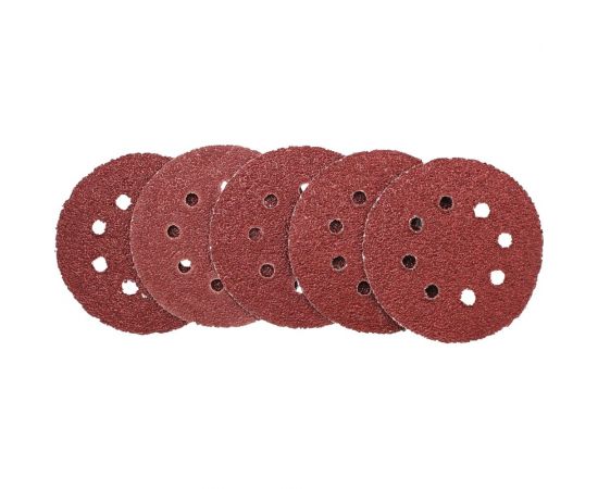 Круг абразивный шлифовальный под липучку с перфорацией 125 мм, Р24, 5 шт On 19-05-040 – изображение 2