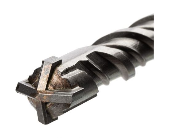 Бур по бетону Рубин 12x160x100 мм, SDS-Plus, 4 резца, пластиковый держатель, 1 шт TDM SQ1094-0209 – изображение 2