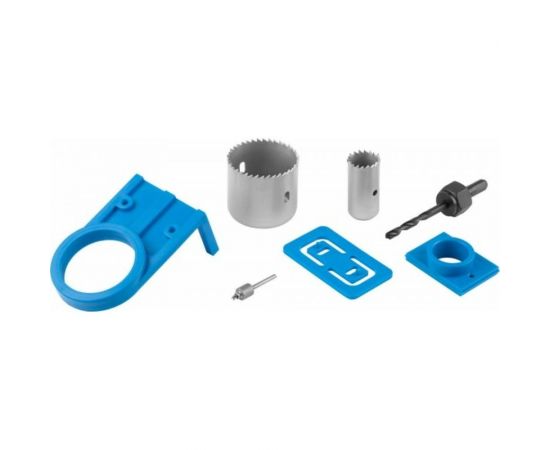 Набор для врезания замков ЭКСПЕРТ (7 шт; 25 мм; 54 мм) Зубр 2954-54-H7 – изображение 2