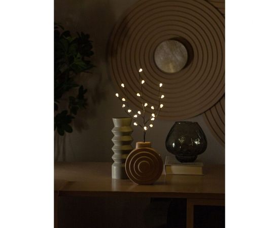 Гирлянда-искуственная ветвь КОСМОС 45см черный шар светящ 20LED, KOC_INT-B123 – изображение 2