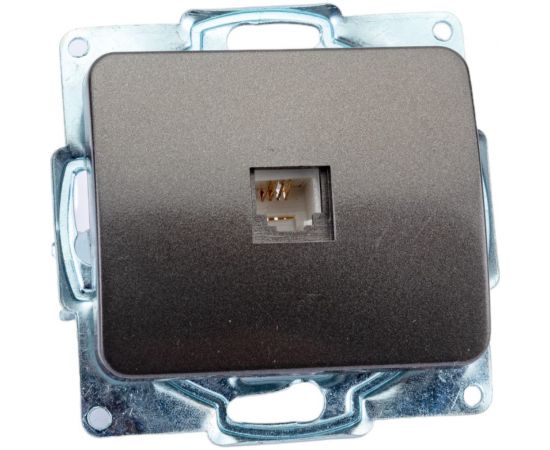 Одинарная телефонная розетка СВЕТОЗАР ГАММА SV-54117-DM – изображение 2