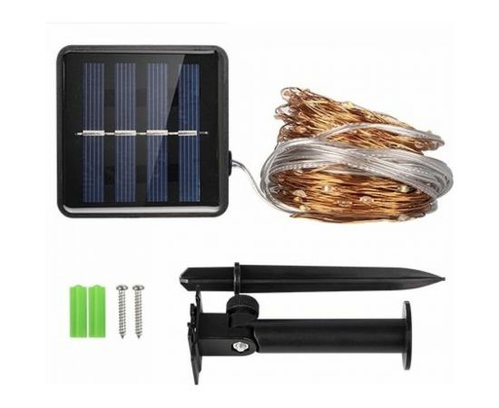 Солнечный светильник ФАZА SLR-G03-100Y нить, желт. 100 LED 5033320 – изображение 2