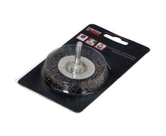 Щетка дисковая 100х20 мм, с хвостовиком, сталь FASTER TOOLS 3494 – изображение 2