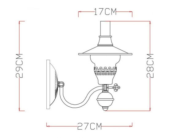 Бра Arte Lamp TRATTORIA A5664AP-1AB – изображение 3
