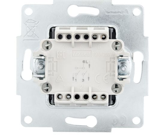 Двойной выключатель Lezard VESNA крем 742-0388-101 – изображение 3