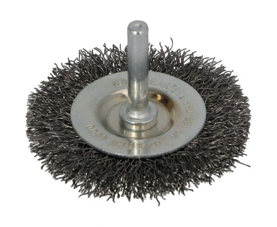 Щетка дисковая 100х20 мм, с хвостовиком, сталь FASTER TOOLS 3494 – изображение 3