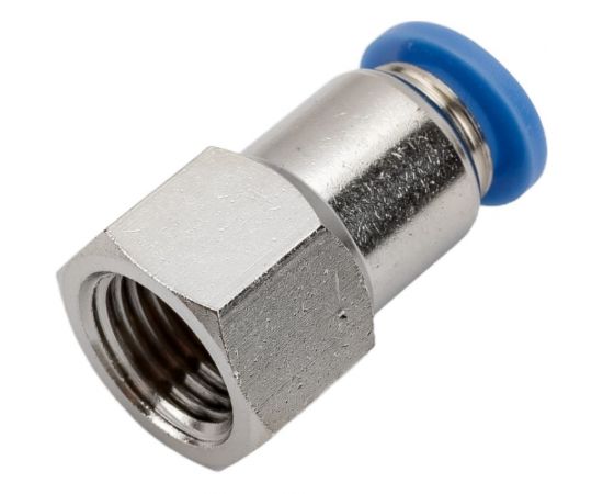 Фитинг цанговый прямой с внутренней резьбой 1/4F для трубки диаметром 8 мм SHPI PCF 08-R02 – изображение 3