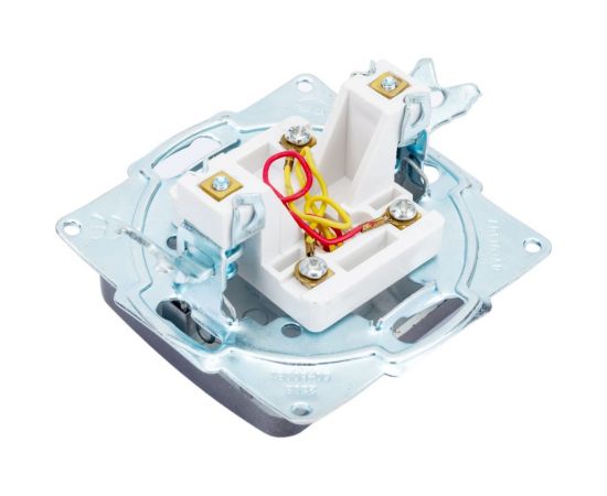 Одинарная телефонная розетка СВЕТОЗАР ГАММА SV-54117-DM – изображение 3