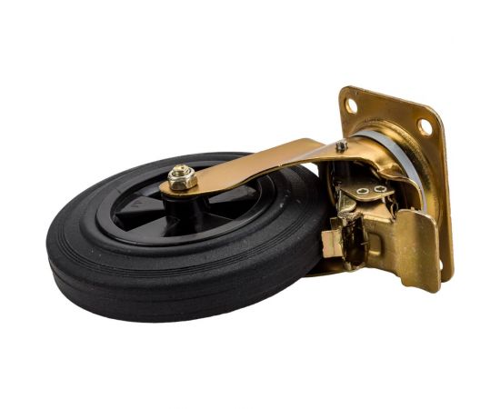 Опора колесная поворотная 200 мм с тормозом Дигрус ПКОТ-Д 200 – изображение 3