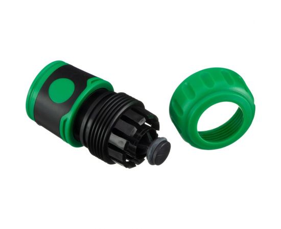 Соединитель обрезиненный быстросъемный с аквастопом Lite для шланга 3/4" POLYAGRO 7576160 – изображение 4