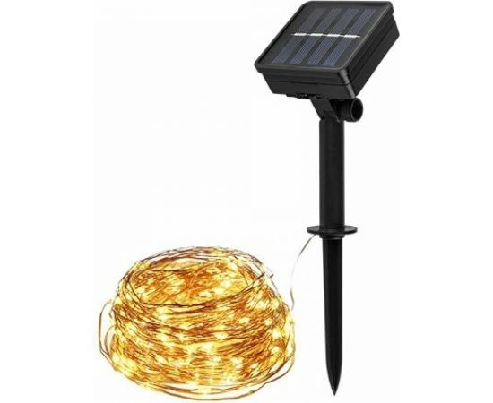 Солнечный светильник ФАZА SLR-G03-100Y нить, желт. 100 LED 5033320 – изображение 4