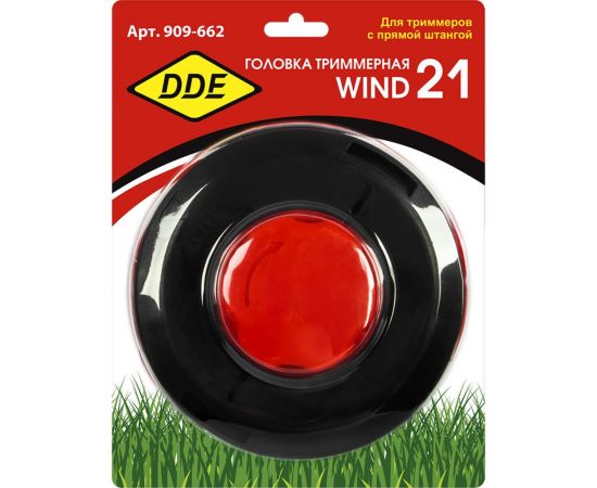 Головка триммерная универсальная полуавтоматическая Wind 21 быстрая смена корда, крепление под гайку диска DDE 909-662 – изображение 4